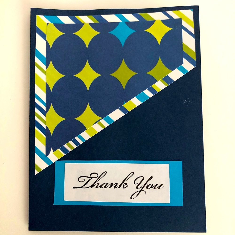 3/$20 NEW 4 Hand Crafted Thank You Cards Blank Inside With Envelopes